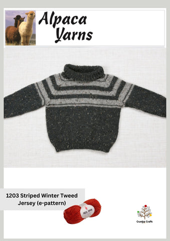 1203 Striped Winter Tweed Jersey (e-pattern)