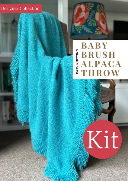 Baby Brushed Alpaca Throw | Project Kit