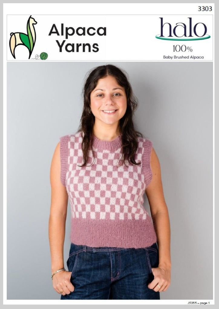 3303 Halo Two Tone Vest (e-pattern)