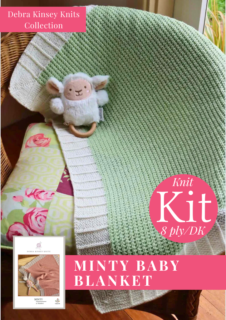 Minty Baby Blanket Project Kit