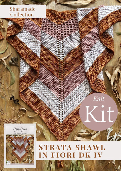 Strata Shawl 3 Colours | Project Kit