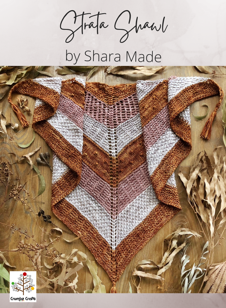 Strata Shawl in 3 Colours (e-pattern)