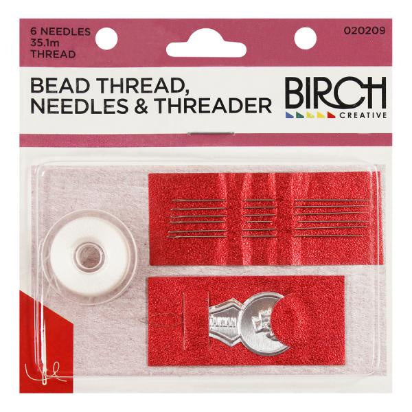 Bead Thread, Needles & Threader 020209