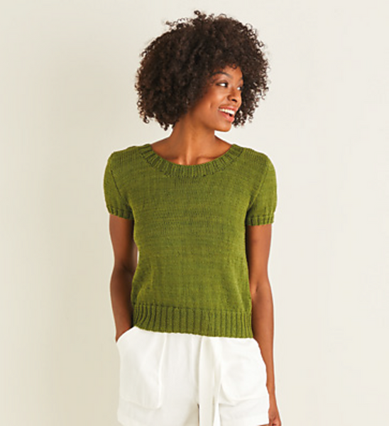 10115 Knitted Short Sleeve Top Leaflet
