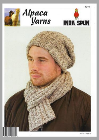 1216 Men's Beanie and Scarf Leaflet