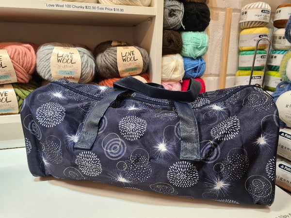 Yarn Storage Bag Navy Starburst