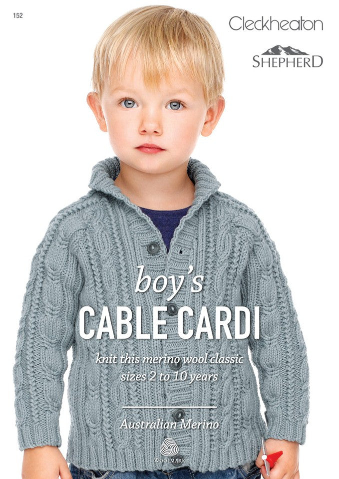 152 Boy's Cable Cardi Leaflet