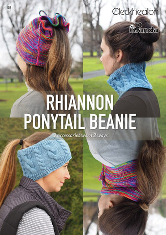 154 Rhiannon Ponytail Beanie Leaflet d/c