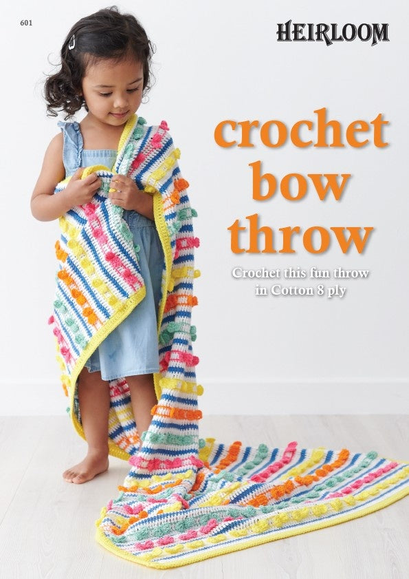 601 Crochet Bow Throw Leaflet