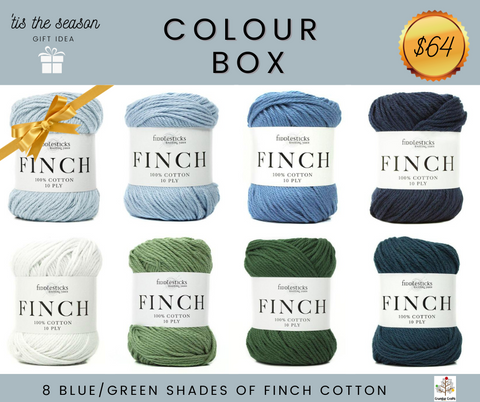 Finch Blue/Green Tones Colour Box