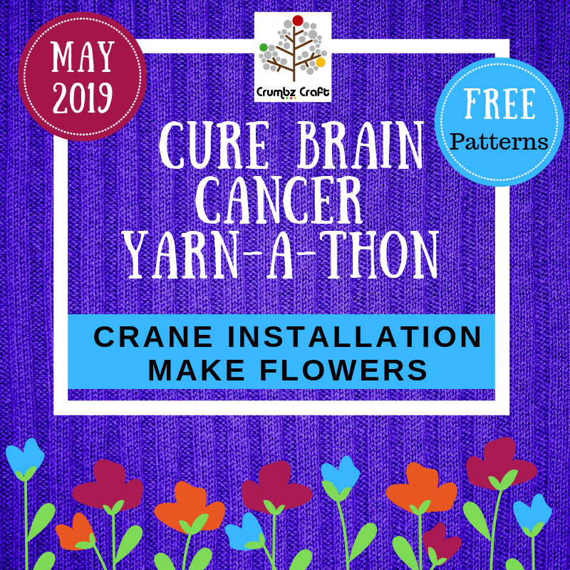 Cure Brain Cancer Foundation Flowers (free e-patterns)