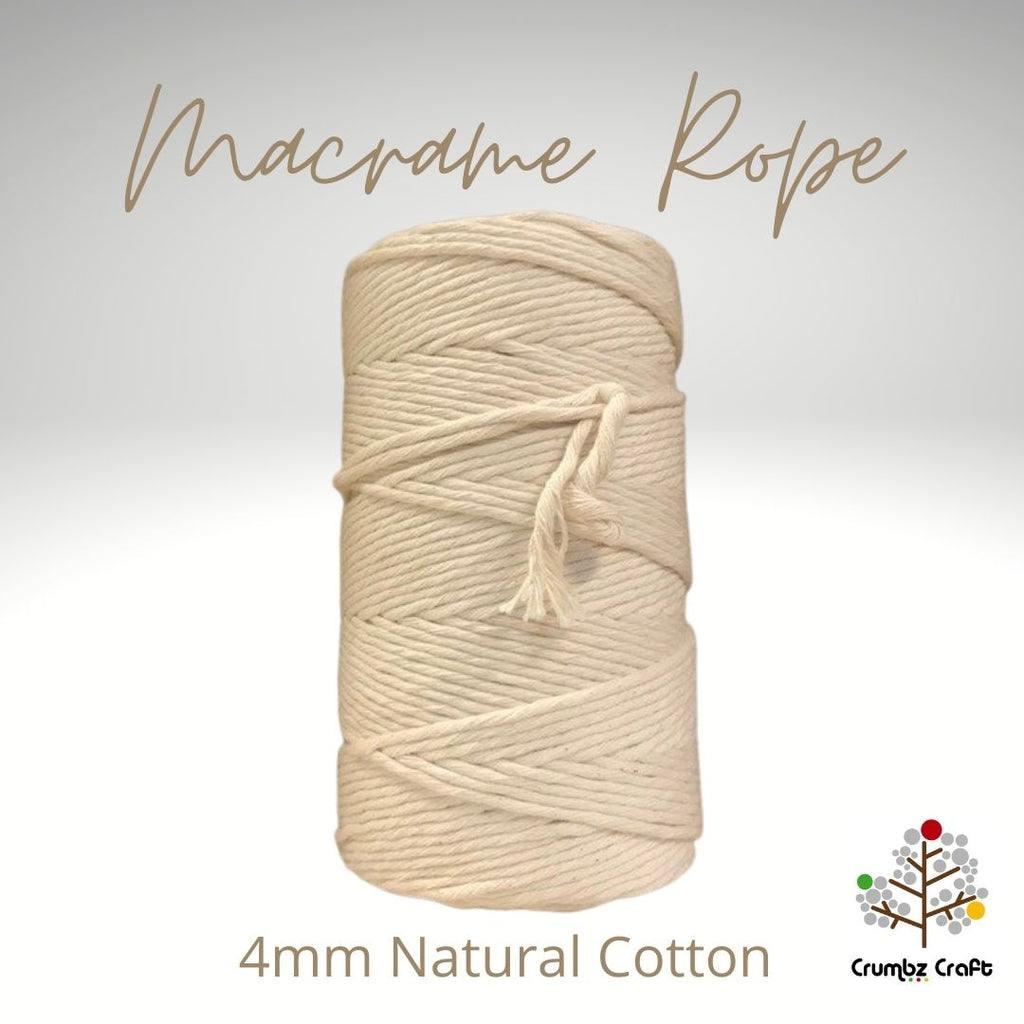 Macrame Cotton 4mm Natural