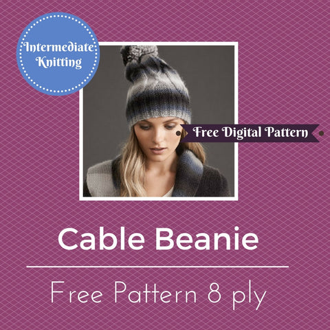 Cable Beanie (free e-pattern)