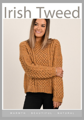 CY081 Golden Ash Aran Sweater (e-pattern)