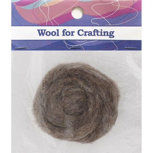 Combed Wool 10g Fleck Brown