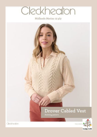 Drover Cabled Vest (e-pattern)