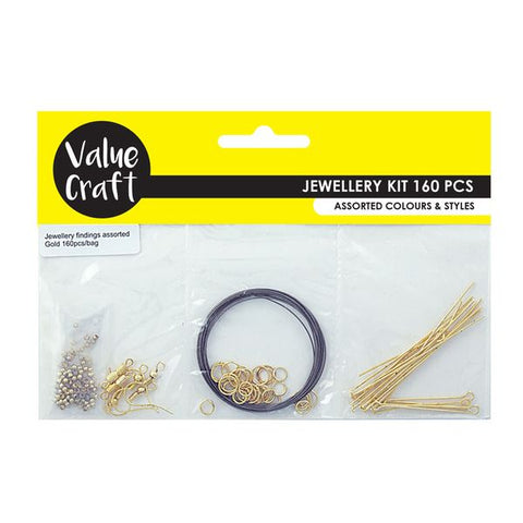 Jewellery Kit 160pcs Gold VJ135A