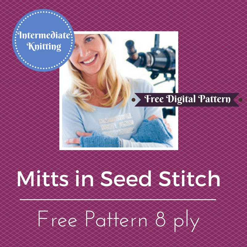 Mitts in Seed Stitch (free e-pattern)