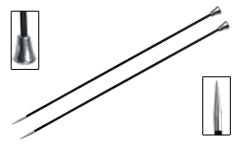 Karbonz Single Pointed Needles 25 cm