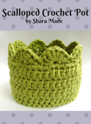 1514 Scalloped Crochet Pot (e-pattern)