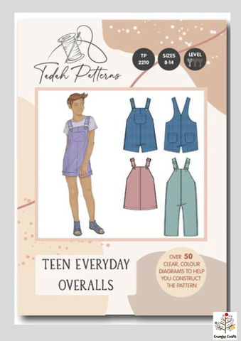 TP2210 Teen Everyday Overalls Pattern