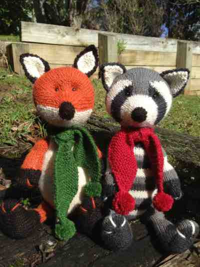 Cameron James Designs - Chase the Fox and Rascal the Raccoon